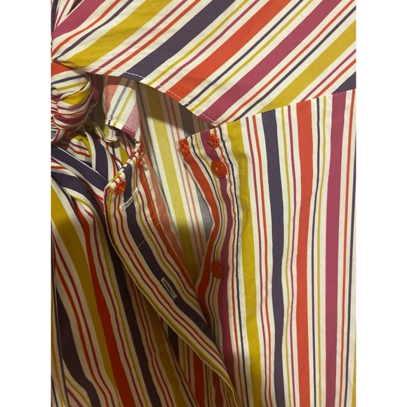 Silvia Tcherassi Roopal Midi-Dress Striped Size Large - Picture 7 of 13